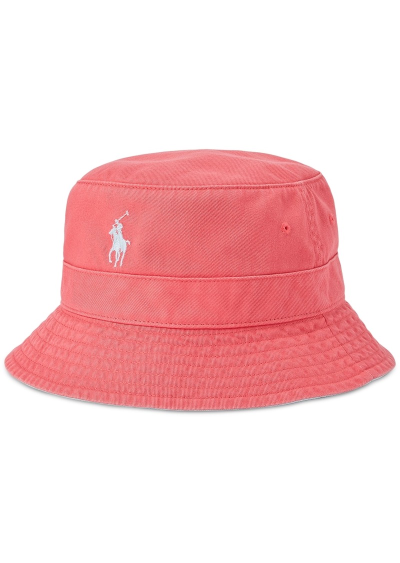 Ralph Lauren Polo Polo Ralph Lauren Men's Cotton Chino Bucket Hat - Pale Red