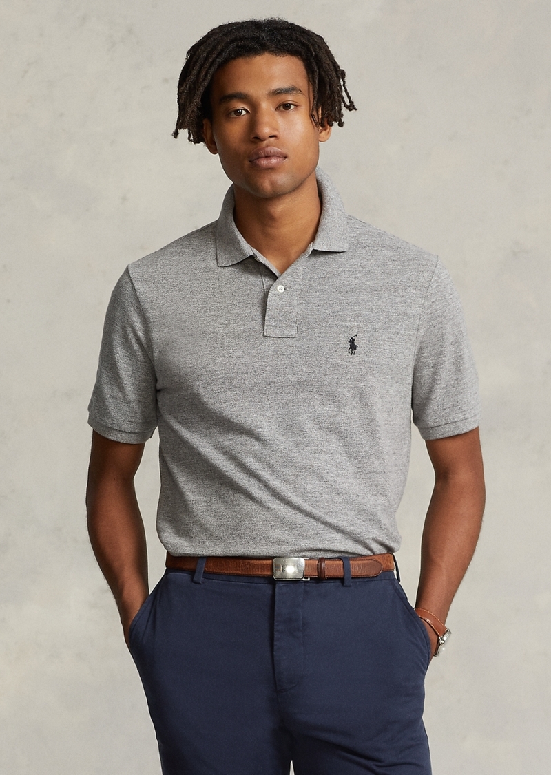 Ralph Lauren Polo Polo Ralph Lauren Men's Custom Slim Fit Mesh Polo - Canterbury Heather