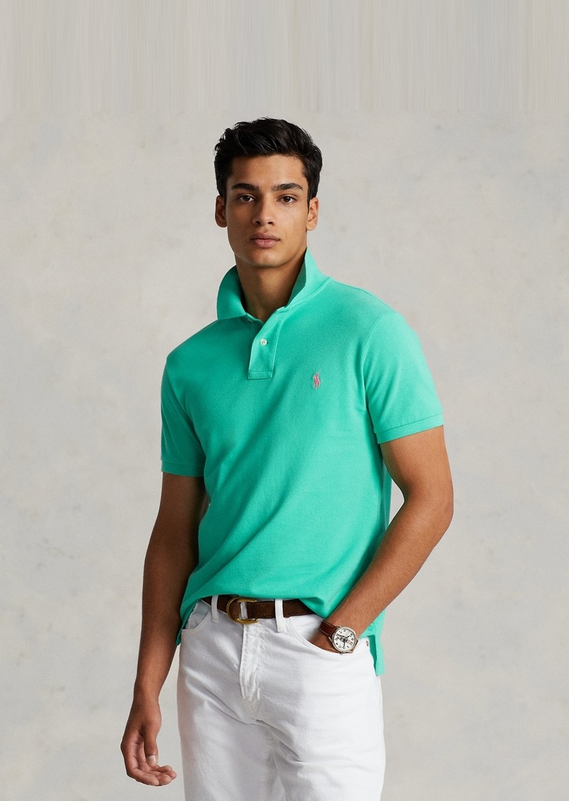 Ralph Lauren Polo Polo Ralph Lauren Men's Custom Slim Fit Mesh Polo - Sunset Green