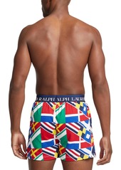 Ralph Lauren Polo Polo Ralph Lauren Men's Exposed Waistband Knit Boxer Shorts - SIGNAL FLAGS PRINT