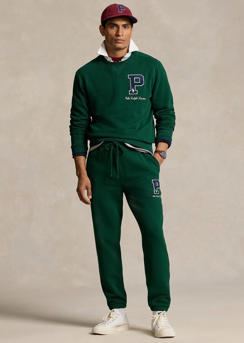 Ralph Lauren Polo Polo Ralph Lauren Men's Fleece Logo Patch Sweatpant - Green