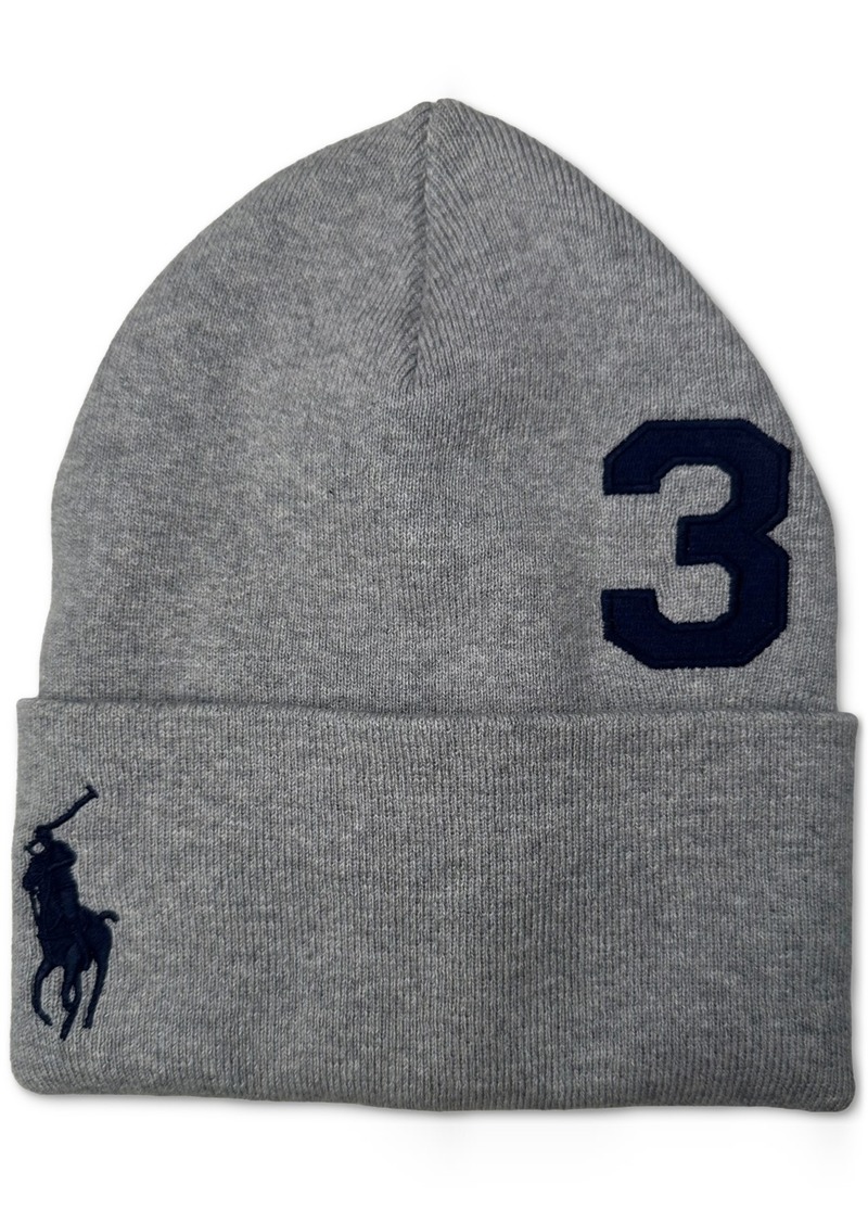 Ralph Lauren Polo Polo Ralph Lauren Men's Graphic Big Cuff Beanie - Grey