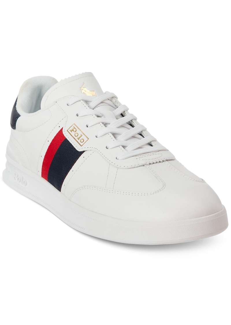 Ralph Lauren Polo Polo Ralph Lauren Men's Heritage Aera Lace-Up Sneakers - White/Red/Blue
