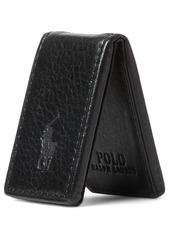 Ralph Lauren Polo Polo Ralph Lauren Men's Pebbled Leather Money Clip - Black