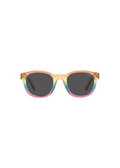 Ralph Lauren Polo Polo Ralph Lauren Men's PH4159 Square Sunglasses Horizontal Rainbow On Crystal/Grey