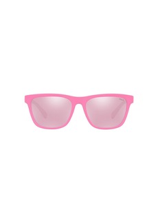 Ralph Lauren Polo Polo Ralph Lauren Men's PH4167 Square Sunglasses Pink Mirrored White