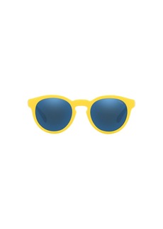 Ralph Lauren Polo Polo Ralph Lauren Men's PH4184 Round Sunglasses Blue Mirrored