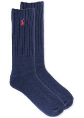 Ralph Lauren Polo Polo Ralph Lauren Men's Ribbed Embroidered Pony Socks - Navy