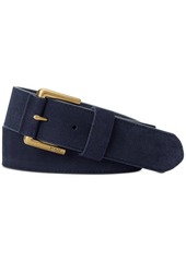 Ralph Lauren Polo Polo Ralph Lauren Men's Roller-Buckle Suede Belt - Navy