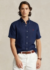 Ralph Lauren Polo Polo Ralph Lauren Men's Short-Sleeve Linen Button-Up - White