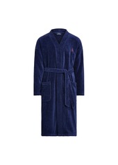 Ralph Lauren Polo Polo Ralph Lauren Men's Sleepwear Soft Cotton Kimono Velour Robe - White