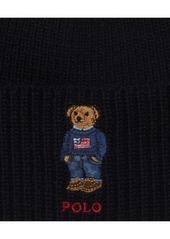 Ralph Lauren Polo Polo Ralph Lauren Men's Solid Flag Bear Beanie - Charcoal