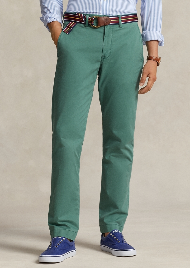 Ralph Lauren Polo Polo Ralph Lauren Men's Straight-Fit Washed Stretch Chino Pants - Washed Forest