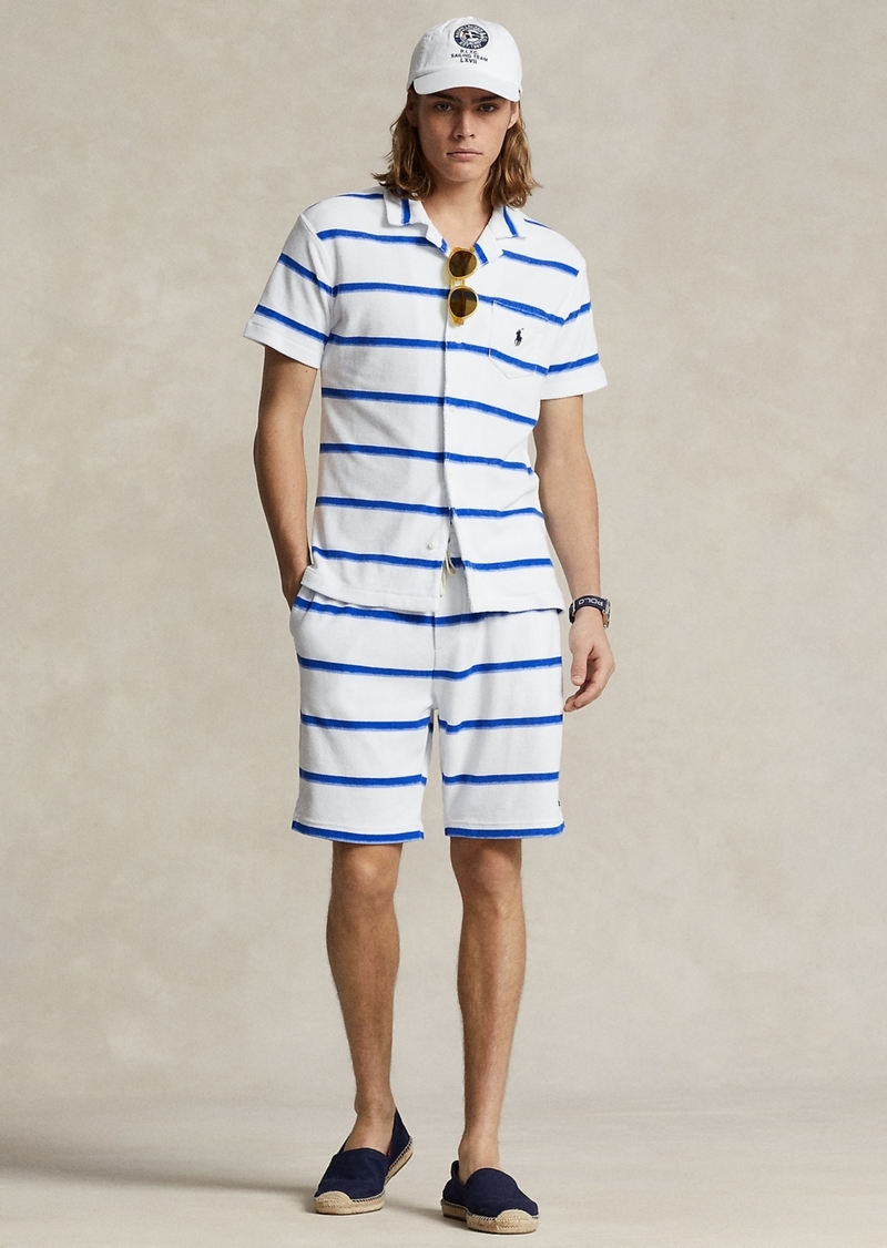 Ralph Lauren Polo Polo Ralph Lauren Men's Striped Athletic Shorts - Ombre Painted Stripes Blue