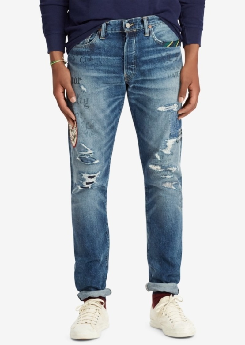 polo patch jeans