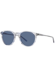 Ralph Lauren Polo Polo Ralph Lauren Men's Sunglasses, PH4110 - Shiny Transparent Blue, Brown