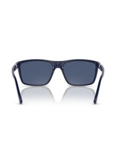 Ralph Lauren Polo Polo Ralph Lauren Men's Sunglasses PH4133 - Shiny Transparent Navy Blue
