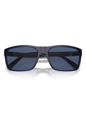 Ralph Lauren Polo Polo Ralph Lauren Men's Sunglasses PH4133 - Shiny Transparent Navy Blue