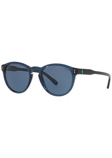 Ralph Lauren Polo Polo Ralph Lauren Men's Sunglasses, PH4172 50 - SHINY TRANSPARENT BLUE/DARK BLUE