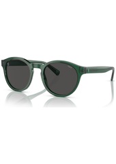 Ralph Lauren Polo Polo Ralph Lauren Men's Sunglasses, PH419251-x 51 - Shiny Transparent Green