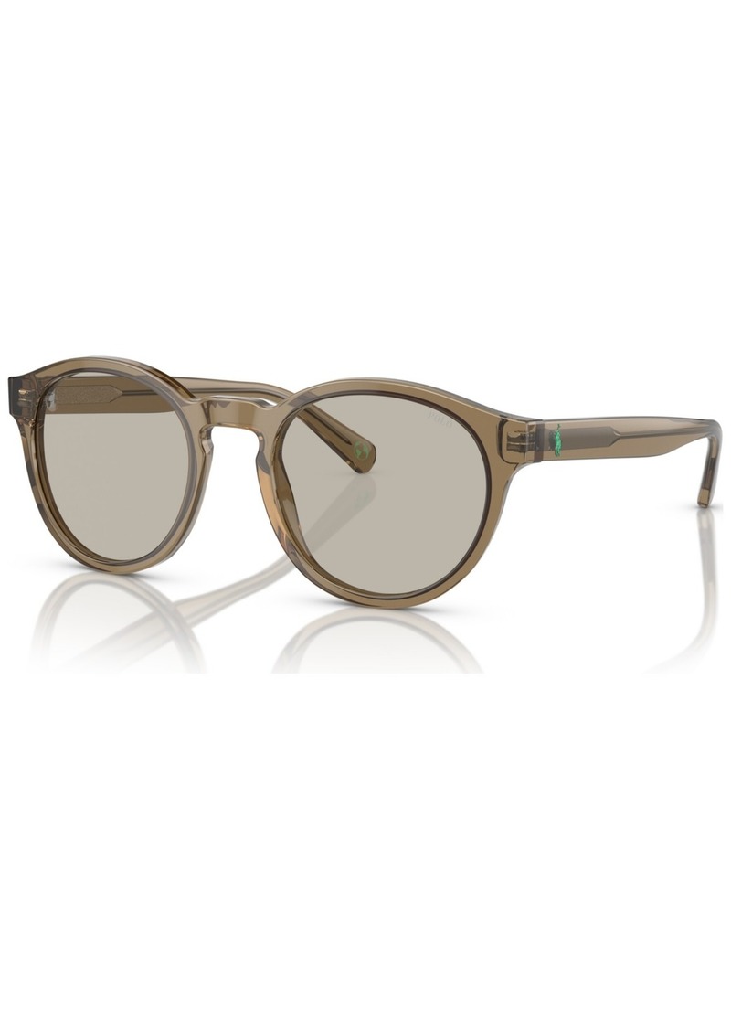 Ralph Lauren Polo Polo Ralph Lauren Men's Sunglasses, PH419251-x 51 - Shiny Transparent Light Brown