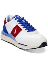 Ralph Lauren Polo Polo Ralph Lauren Men's Train 89 Paneled Lace-Up Sneakers - White/blue/red