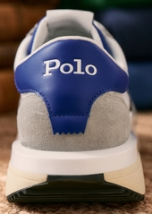 Ralph Lauren Polo Polo Ralph Lauren Men's Train 89 Suede-Paneled Sneaker - Soft Grey/black/royal