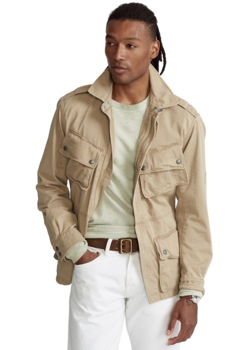 polo ralph lauren men's twill field jacket