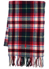 Ralph Lauren Polo Polo Ralph Lauren Men's Woolen Plaid Scarf - Royal Multi