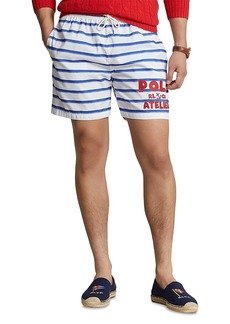 Ralph Lauren Polo Polo Ralph Lauren Nautical Stripe Classic Fit 5.75 Swim Trunks