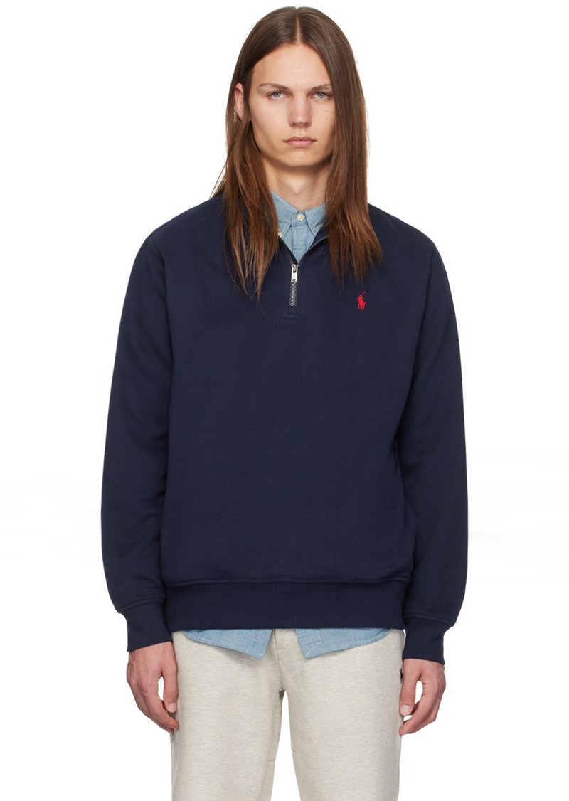 Ralph Lauren Polo Polo Ralph Lauren Navy Embroidered-Logo Sweatshirt