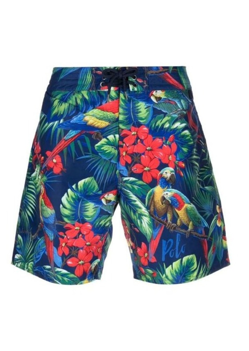Ralph Lauren Polo POLO RALPH LAUREN Palm Island Parrot Print Swim Shorts