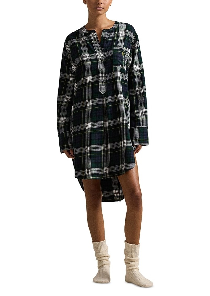 Ralph Lauren: Polo Polo Ralph Lauren Plaid Cotton Flannel Sleep Tunic