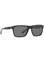 Ralph Lauren Polo Polo Ralph Lauren Polarized Sunglasses, PH4153 58 - BLACK/RED/BLACK/POLAR DARK GREY