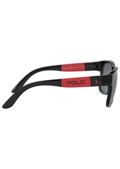 Ralph Lauren Polo Polo Ralph Lauren Polarized Sunglasses, PH4162 - BLACK/POLAR GRAY