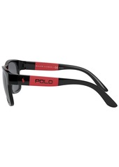 Ralph Lauren Polo Polo Ralph Lauren Polarized Sunglasses, PH4162 - BLACK/POLAR GRAY