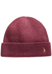 polo ralph lauren signature merino cuffed beanie