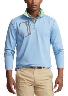 Ralph Lauren Polo Polo Ralph Lauren Stretch Jersey Quarter Zip Mock Neck Golf Sweatshirt