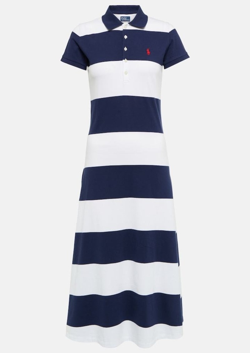 Ralph Lauren: Polo Polo Ralph Lauren Striped mesh polo midi dress