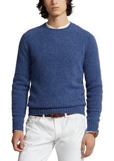 Ralph Lauren Polo Polo Ralph Lauren Suede Elbow Patch Regular Fit Crewneck Sweater