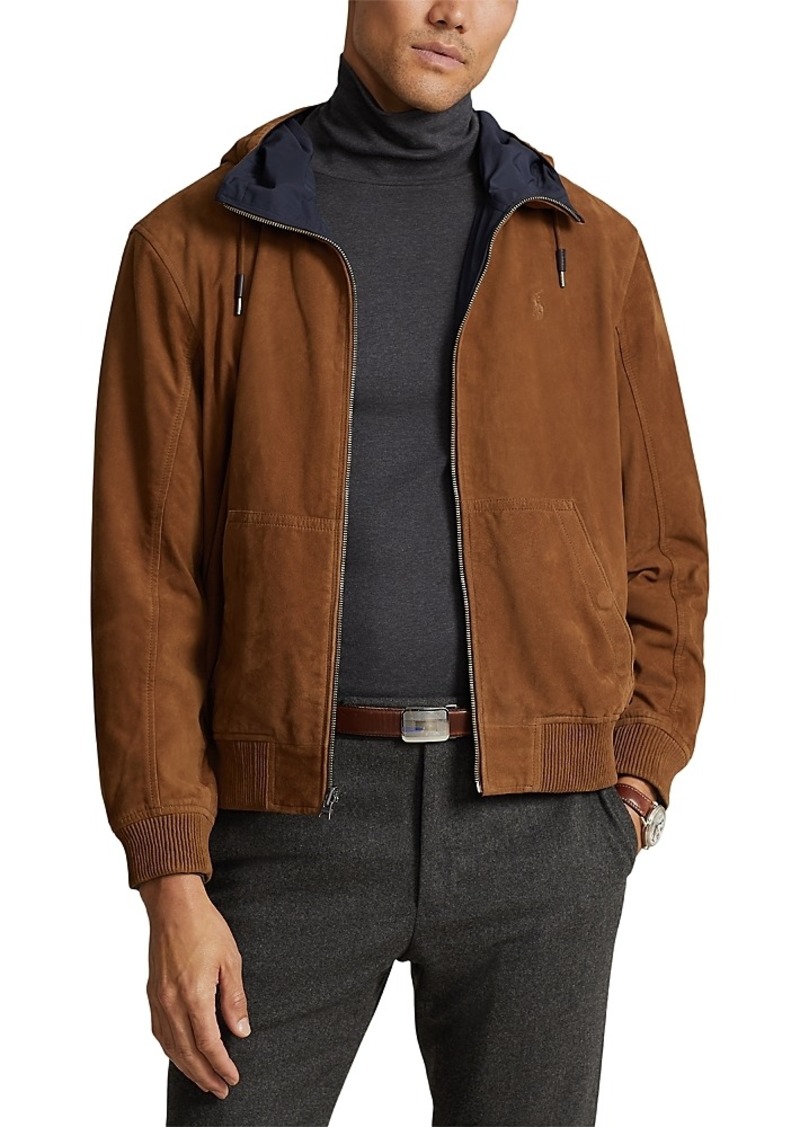 Ralph Lauren Polo Polo Ralph Lauren Suede Reversible Full Zip Hooded Jacket