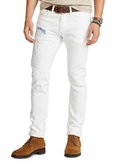 Ralph Lauren Polo Polo Ralph Lauren Sullivan Slim Fit Distressed Jeans in White 