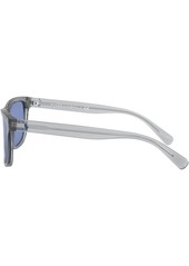 Ralph Lauren Polo Polo Ralph Lauren Sunglasses, 0PH4167 - TRANSPARENT GREY/LIGHT BLUE MIRROR SILVE