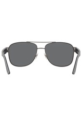 Ralph Lauren Polo Polo Ralph Lauren Sunglasses, PH3122 59 - MATTE DARK GUNMETAL/LIGHT GREY MIRROR BL