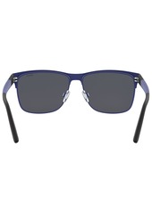 Ralph Lauren Polo Polo Ralph Lauren Sunglasses, PH3128 - MATTE BLACK/MATTE ROYAL BLUE/BLUE MIRROR