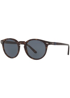 Ralph Lauren Polo Polo Ralph Lauren Sunglasses, PH4151 - DARK HAVANA/GREY/BLUE