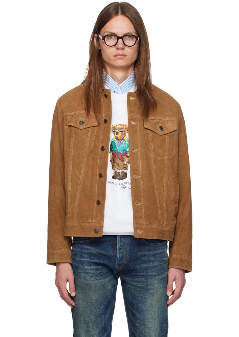 Ralph Lauren Polo Polo Ralph Lauren Tan Suede Trucker Jacket