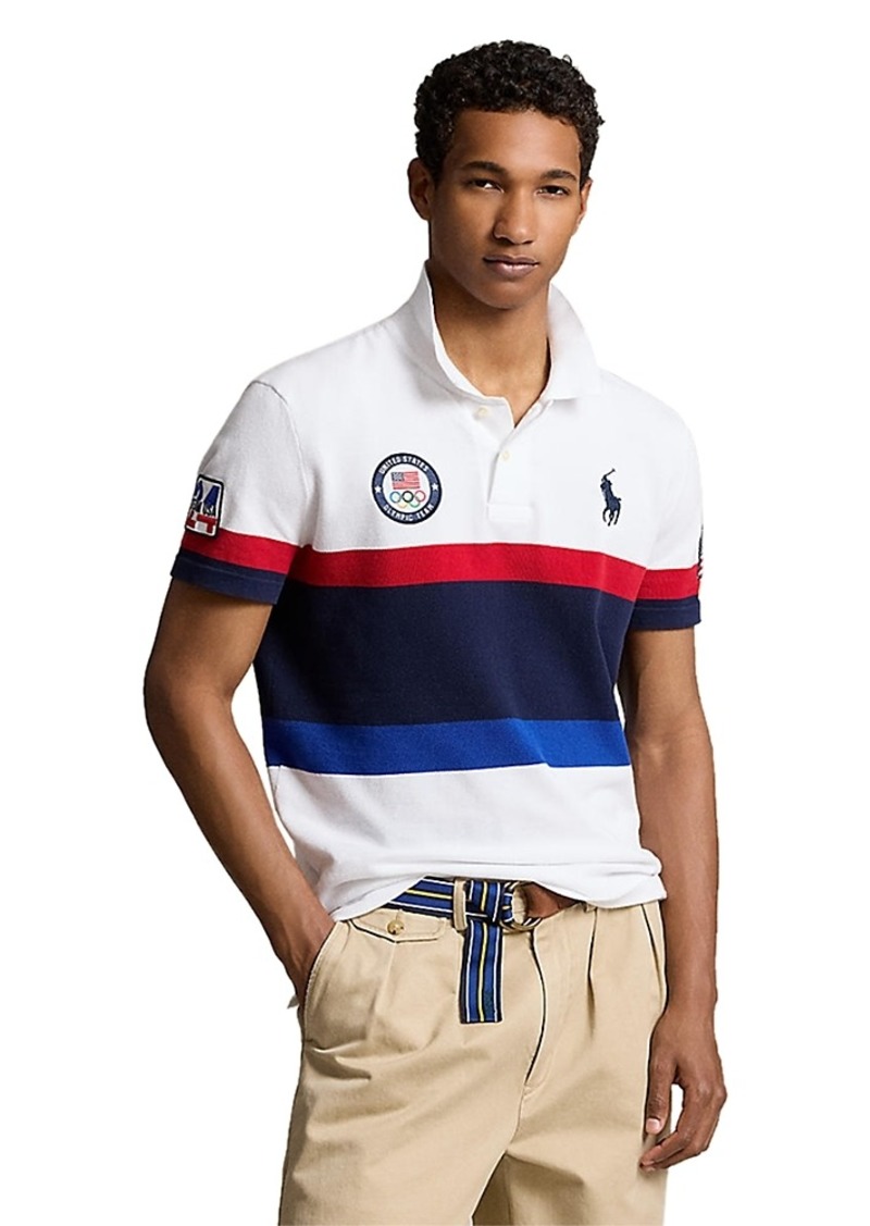 Ralph Lauren Polo Polo Ralph Lauren Team Usa Custom Slim Fit Polo Shirt