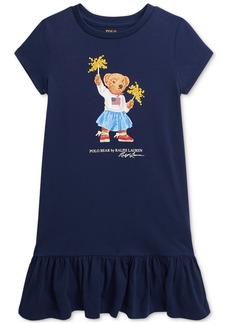 Ralph Lauren: Polo Polo Ralph Lauren Toddler & Little Girls Polo Bear Cotton Jersey Tee Dress - Spring Nvy