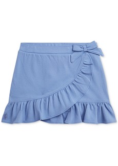 Ralph Lauren: Polo Polo Ralph Lauren Toddler & Little Girls Ruffled Stretch Mesh Faux-Wrap Skort - Blue